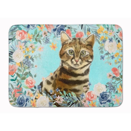 Carolines Treasures Bengal Spring Flowers Machine Washable Memory Foam Mat CK3389RUG